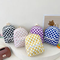 Checkerboard Schoolbag Kindergarten Boys Big Class Trendy 2022 New Girls Preschool Boys And Girls Backpack