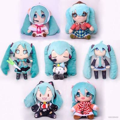 Ns3 Hatsune Miku ตุ๊กตายัดไส้ ของขวัญ สําหรับเด็กผู้หญิง คอสเพลย์ แมว นอน แว่นตา ฤดูหนาว