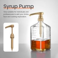 10 Pcs Coffee Milk Tea Dispenser Syrup Pump Gold Liquid Dispenser for Torani Syrup 8Ml Juice Bottle Dispenser Pump