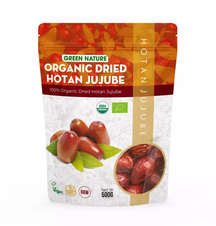 Táo đỏ hữu cơ Hotan Organic Jujube fruit 500g