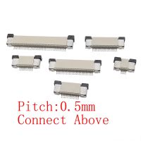 10Pcs/lot FPC FFC Connector 0.5mm Pitch Socket for Flat Cable 4P 6P 8P 10P 12P 14P 16P 18P 20P 24P 26P 30P 32P 34P 40P 50P 60Pin