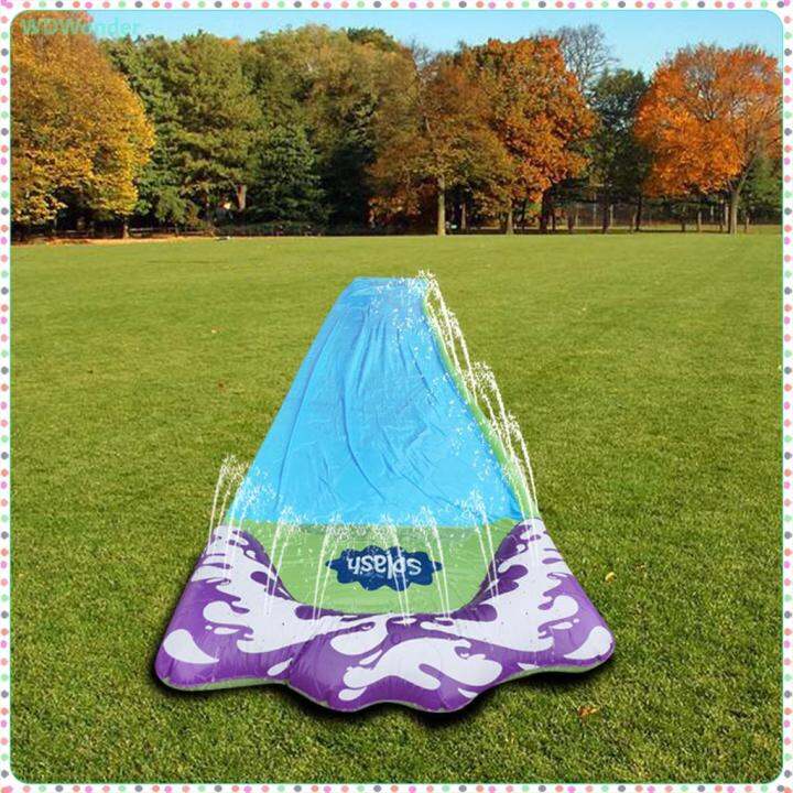 WDWonder Lawn Water Slides with Splash Sprinkler and Inflatable Crash
