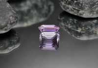 พลอยอเมทิสต์ (Amethyst) "อัญมณีแห่งความรัก ความสงบ" น้ำหนัก 1.27 ct ขนาด 6.4x3.8x7.3 mm. พลอยแท้ 100% เนื้อดี ราคาถูก