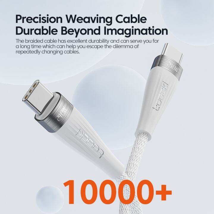 สายชาร์จ-toocki-ชนิด-c-ไปยัง-usb-c-240w-สายชาร์จ-pd-3-1-type-c-สำหรับ-macbook-xiaomi-huawei-ข้อมูล-usb-c-ชาร์จ-cabo