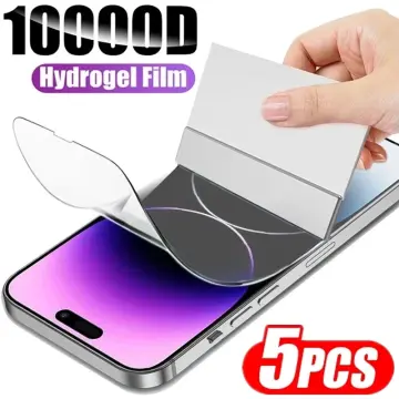 5pcs Anti Blue Light Hydrogel Film For IPhone 15 Plus/15 Pro Max/X/XS/XR/XS  MAX/11/11 Pro/11 Pro Max Soft Full Cover 12/12 Pro/12 Mini/12 Pro Max/13/1