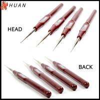 HUAN 4pcs/set แฟชั่น ที่จับพลาสติก เครื่องมือทำวิกผม เข็มถักเดรดล็อก ไมโครตะขอ เข็มตะขอ เครื่องมือทำผม