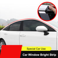 QHCP Car Styling PVC Window Trim Garnish Pillar Middle Sticker Decoration Film Fit For Toyota Avalon 2019 Exterior Accessories