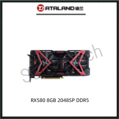 USED ATALAND RX580 8GB 1306MHz 2048SP DDR5 RX 580 Gaming Graphics Card GPU