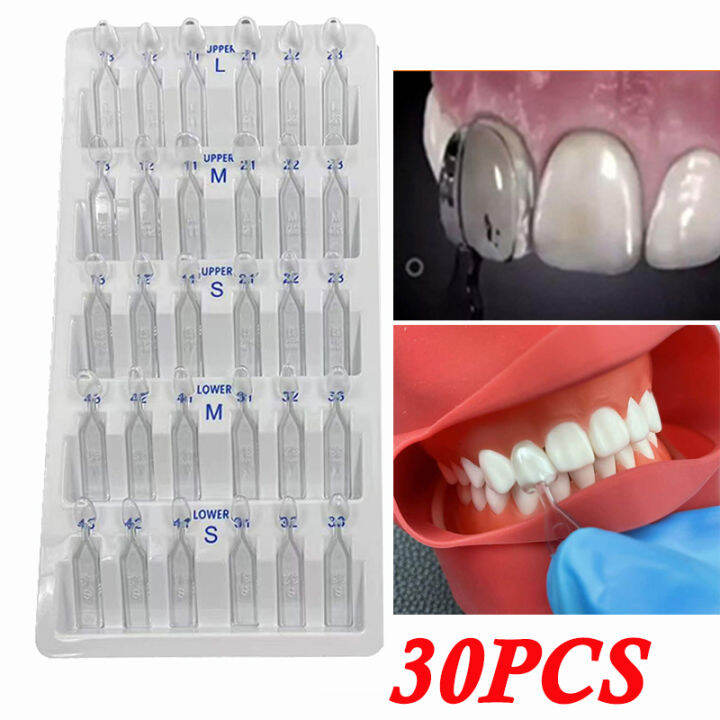 32Pcs Dental Mould Resin Veneers Light Cure Filling Anterior Front