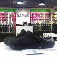 Crocs LitrRide Clog หิ้วนอกOutlet ถูกกว่าชอป สีดำเข้มแมนๆ