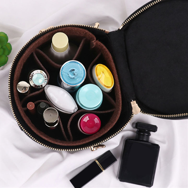 กระเป๋าสตางค์กระเป๋าผู้หญิงบุด้านในกระเป๋าสอด-tas-kosmetik-ถุงเก็บกระเป๋าถือสักหลาดสำหรับกระเป๋าทรงกระบอก-lv-cannes