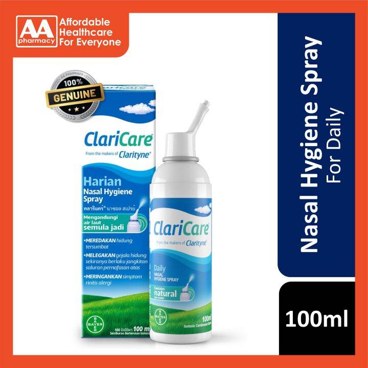 Claricare Nasal Hygiene Spray Daily (100mL) | Lazada