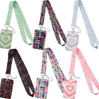 【CC】✁❧  Colorful Name Badges ID Tag Holder Lanyard for Staff Card Cover Pass Access Sleeve with Neck