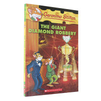 Mouse reporter English original the giant diamond robery thief Geronimo Stilton childrens book full color story book childrens English reading advanced paperback