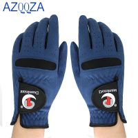 1 pair Men Woman golf gloves fabric Blue Pink glove left right hand for golfer breathable sports glove driver gloves