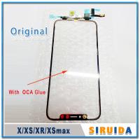 Newest ios 100 Original LCD Screen Front Touch Glass Lens With OCA Glue For iPhone X XR XSmax Repairing / Already Activated