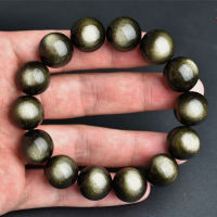 Top Natural Gold Obsidian สร้อยข้อมืออัญมณี8มม. 10มม. 12มม. 14มม. 16มม. ลูกปัดสร้อยข้อมือยืด Man Lady ที่ดีที่สุดของขวัญ AAAAA