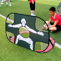 เป้าหมายฟุตบอลสำหรับเด็ก2 In 1 Mini Kids Soccer Goal Mini Soccer Target Net Folding Soccer Target Net With Carrying Bag Kids