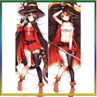 60 * 180 ซม. อะนิเมะญี่ปุ่น KonoSuba พระเจ้าอวยพรโลกที่ยอดเยี่ยมนี้! Megumin Dakimakura ปก Peachskin กอดปลอกหมอนร่างกาย