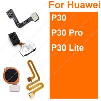 Home Fingerprint Flex Cable สําหรับ Huawei P30 P30 Pro P30 Lite Nova 4E Menu Home Key Ring ลายนิ้วมือ เซนเซอร์เชื่อมต่อ Flex Cable