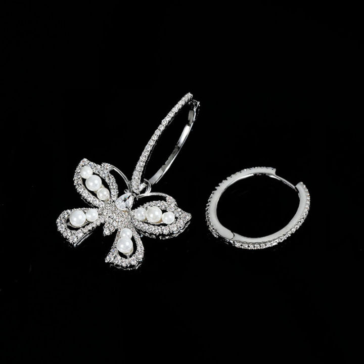 fashion-charms-earrings-925-sterling-silver-pearl-butterfly-ear-studs-ear-clip-luxury-brand-monaco-jewelry-for-women-party-gift
