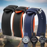 For Casio PROTREK Mountain Climbing PRW-60/PRW-70/Y50Y/30 Strap 23Mm Nylon Rubber Bottom Watch Strap Mens Waterproof Wrist Band