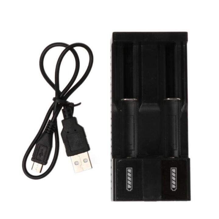 ที่ชาร์จแบตเตอรี่-usb-5v-ชาร์จ1a-ได้18650-26650-14500-10440แบตเตอรี่-li-on-มี2ช่อง-a70f-แบบพกพา