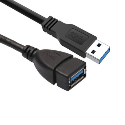 USB 3.USB ความเร็วสูงสั้น0สายพ่วง USB 3.0ประเภทฮับสำหรับตัวผู้ไปเต้ารับต่อสายเคเบิลสำหรับคอมพิวเตอร์พีซีข้อมูลและสายไฟ