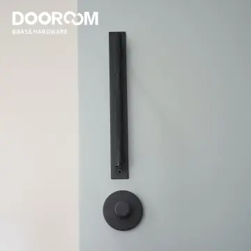 Dooroom Brass Walnut Door Lock Set Modern Interior Bedroom Bathroom Double  Wood Door Lever Set Dummy Handle Knob