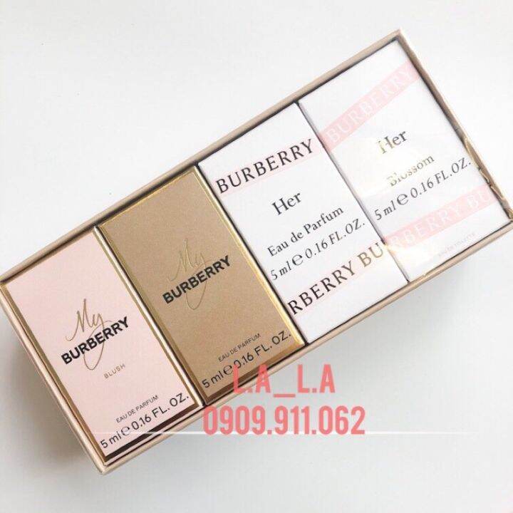 HCM]Bộ Nước Hoa Nữ Mini - Gift Set Burberry 4 chai 