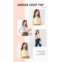 เสื้อกล้ามครอป ราคาน่ารัก Amour Crop Top สีสวย น่ารัก ใส่ได้ทุกโอกาส เก็บทุกสี