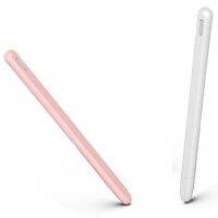 2 Pcs Tablet Press Stylus Pen Protective Cover for Apple Pencil 2 Cases Silicone Pencil Case Accessory, Pink &amp; White