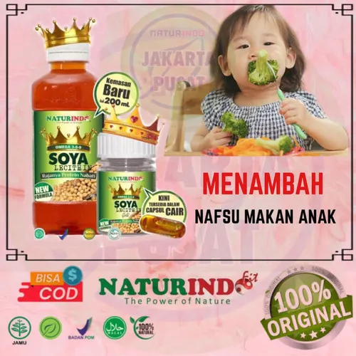 SOYA LECITHIN CAIR 200ML GOLD OMEGA 369 NATURINDO BPOM RAJANYA