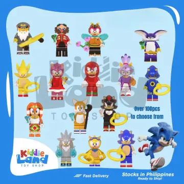 Anime Sonic The Hedgehog Building Blocks, Action Figure, Brinquedo