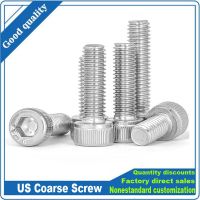 10/50pcs US Thread 304 stainless steel Hex Hexagon Socket Cap Allen Head Screw UNF 0#-80 UNC 2#-56 4#-40 6#-32 8#-32 10-24 Bolt Nails Screws Fasteners