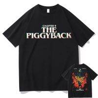 เสื้อยืดน่ารักๆ The Piggyback Hellfire Club เอ็ดดี้มุนสันสองด้านพิมพ์กราฟิก Tshirt Cotton ผู้ชายผู้หญิงร็อคพังก์เสื้อยืด  UGGJ