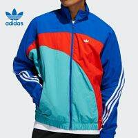 Original คุณภาพสูง AdidasˉNEW ฤดูใบไม้ร่วงใหม่แจ็คเก็ตลำลองกีฬาหลวมขนาดใหญ่สามบาร์เสื้อ Hooded Windbreaker แฟชั่น Brand