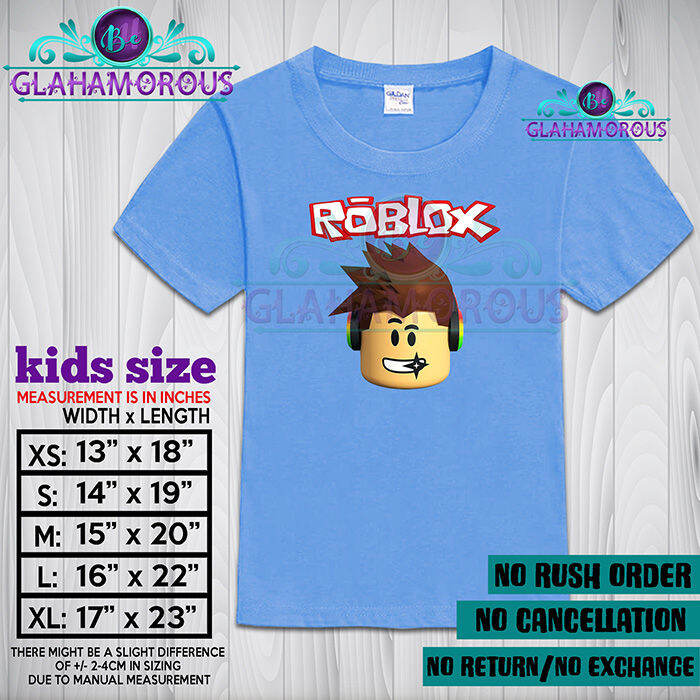 Roblox Christmas Characters Kids Printed T-shirt Various Sizes 