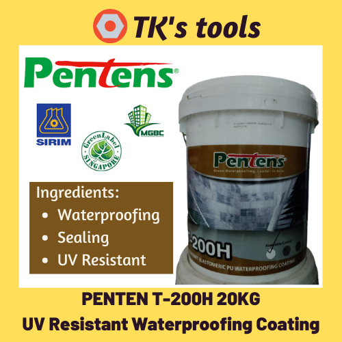 PENTENS Fleseal T-200H UV Resistant Waterproof Coating 20KG Penten 200H ...