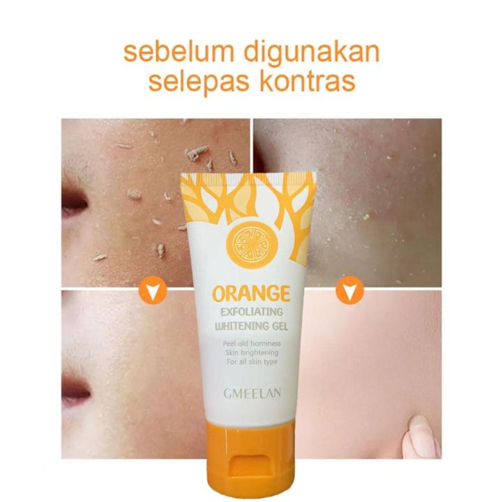 horec-gmeelan-orange-เจลขัดผิว-ไวท์เทนนิ่ง-สครับ-คลีนเซอร์-ครีมบํารุงผิว-50g