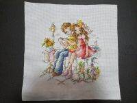 Cross Stitch ครอสติชสำเร็จรูปงานฝีมือ Hand made ลาย Boy &amp; Girl เข้ากรอบได้เลย