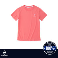 le coq sportif เสื้อเทรนนิ่ง ออกกำลังกาย ผู้หญิง สีชมพู (T-shirt, เสื้อยืด, เสื้อออกกำลังกาย, lecoq, เลอ