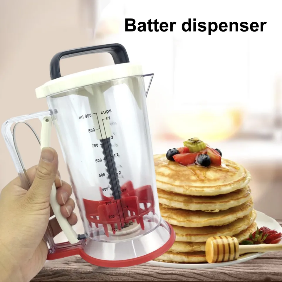 Convenient Pancake Batter Dispenser with Automatic Mixing Functionality