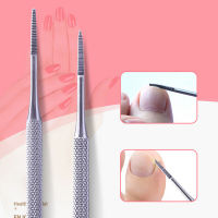 [huguosheng] 1pcs Double ended pedicure แฟ้มซาตินขอบคุด Toe NAIL Lifter