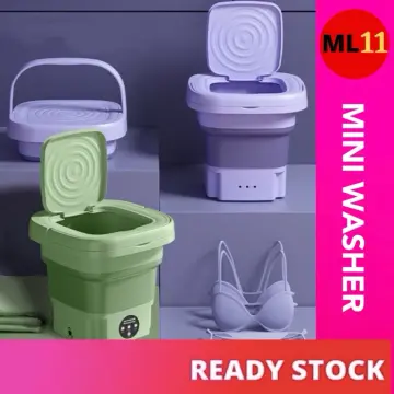 Folding Laundry Tub Basin Portable Mini Washing Machine Automatic Clothes  Washing Bucket