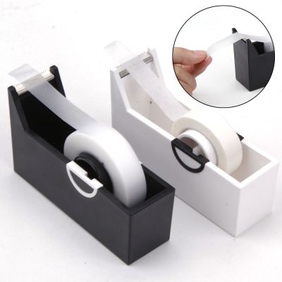 【CC】 1pc Eyelashes Extension Tape Cutter Dispenser Adhesive Holder Grafting  Plastic Rotating Cutting Makeup Tools