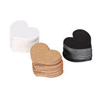50ชิ้นล็อต4.5x4ซม. หัวใจการ์ดเชิญงานแต่งงานกระดาษคราฟท์ CRAFT favors ตกแต่งฮาโลวีน Christmas birth Day PARTY Supplies