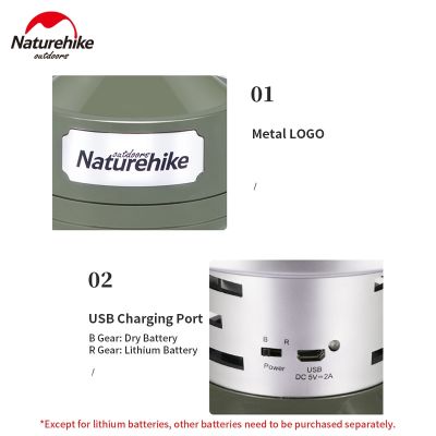 NatureHike Retro Camping Lantern Rechargeable Mobile Lighting Portable Hanging Atmosphere Lamp Tent Light
