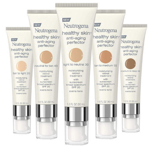 Neutrogena Healthy Skin Anti Aging Perfector Tinted Facial Moisturizer And Retinol Treatment 4485