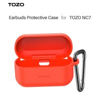 Silicone Shockproof Soft Cover for NC7 Earbuds with Front Visible and Keychain